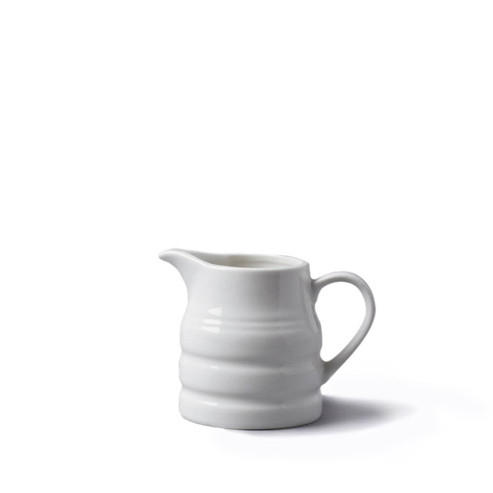 Cks White Porcelain Mini Creamer Churn Jug